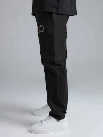 SikSilk Loose fit Cargo trousers in Black