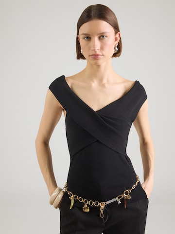 juoda VERO MODA Megzta palaidinė be rankovių 'VMBEVERLY': priekis