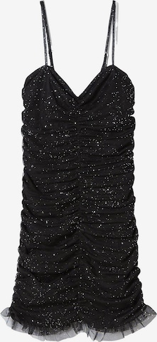 Bershka Cocktail Dress in Black: front