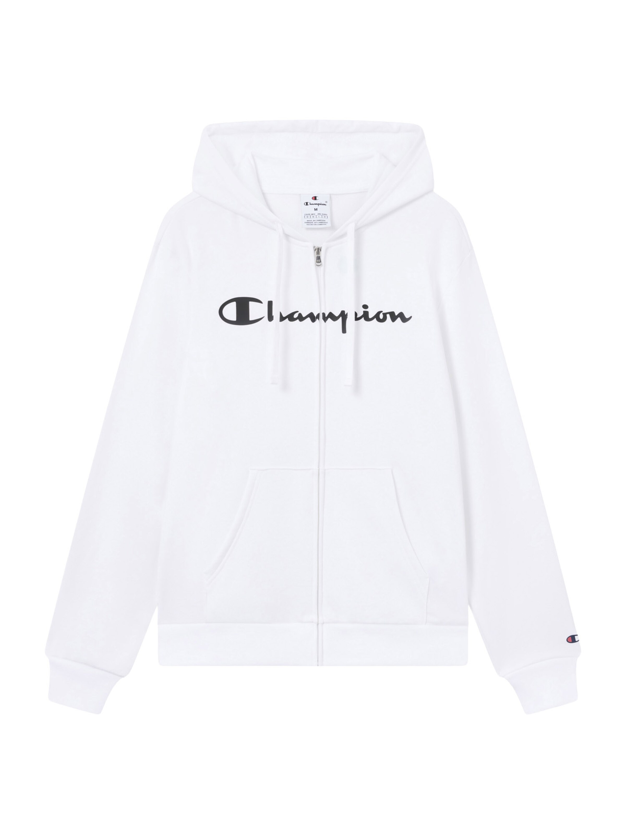 Champion Sweatjacke in Weiß: Vorderseite