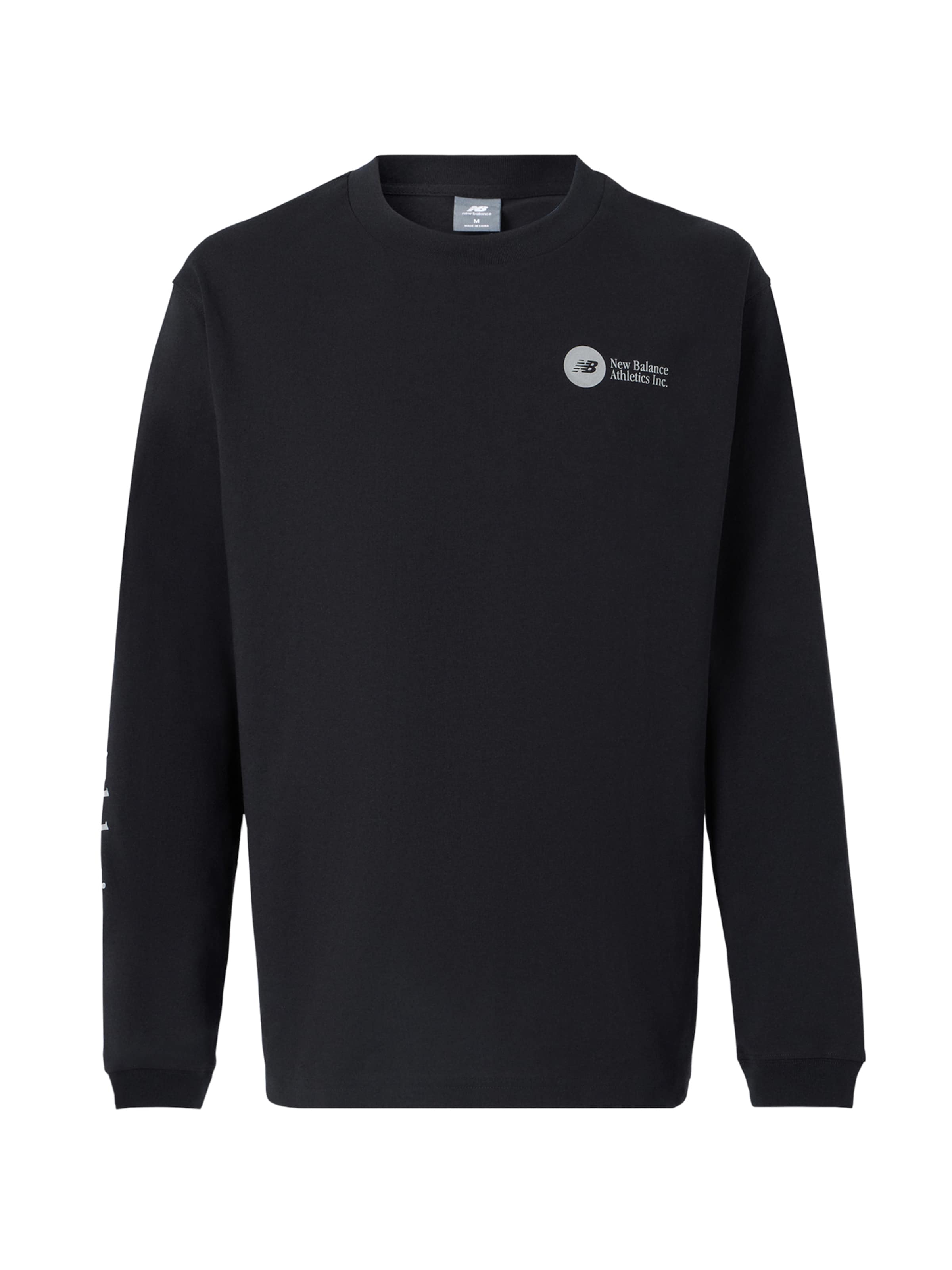 new balance T-shirt i svart: framsida