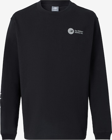 new balance T-shirt i svart: framsida