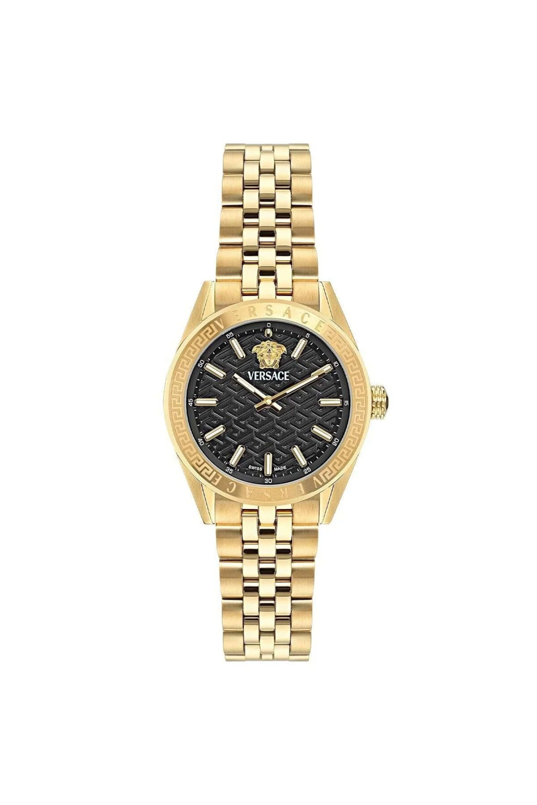 VERSACE Uhr in Gold: Vorderseite