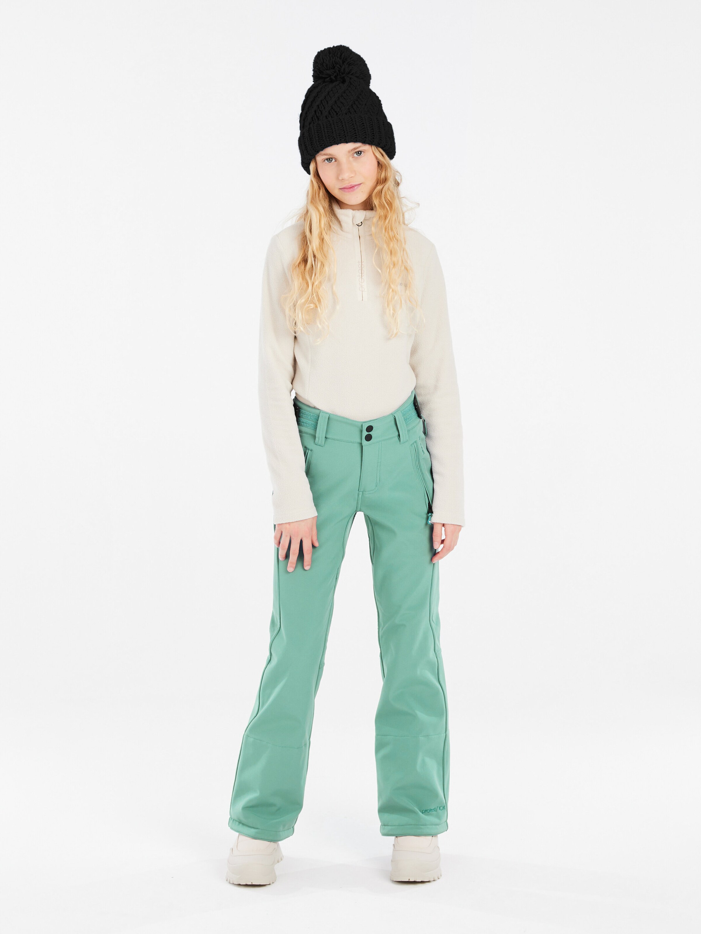 PROTEST Slimfit Sporthose 'RELOLE JR'‌‌‌‌‌‌‌‌‌ in Grün: Vorderseite