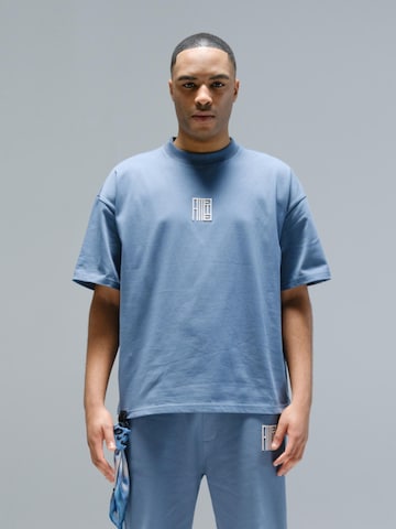 Alessandro Magno Shirt 'ESSENTIALS' in Blue: front
