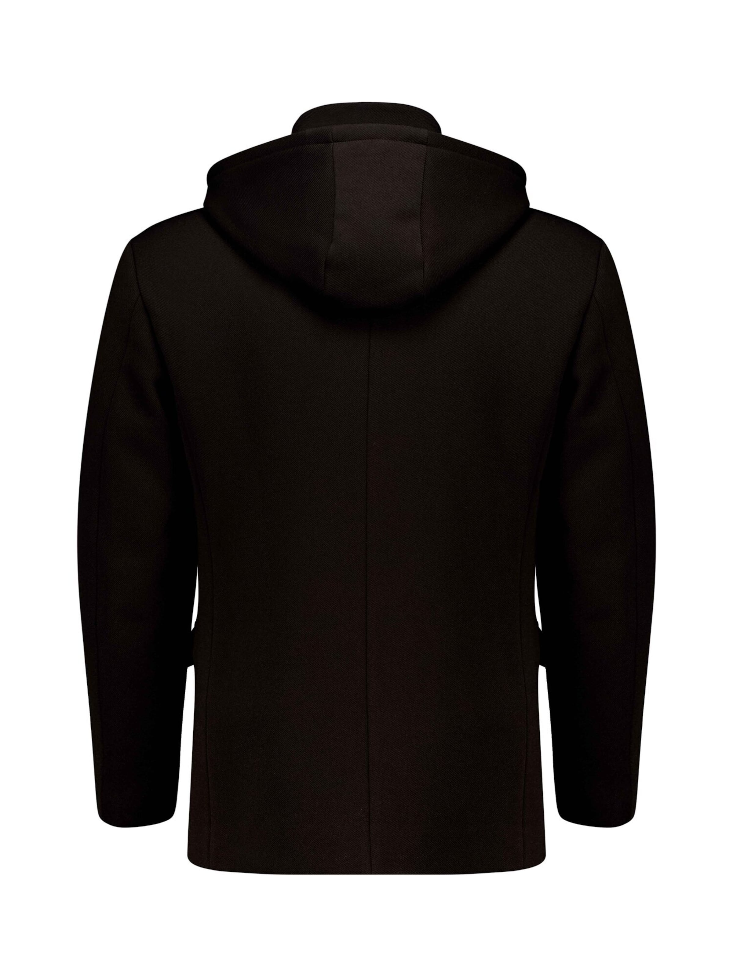 Manteau mi-saison ' MONSTERA ' Deeluxe en noir