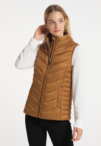 DreiMaster Klassik Vest in Brown: front