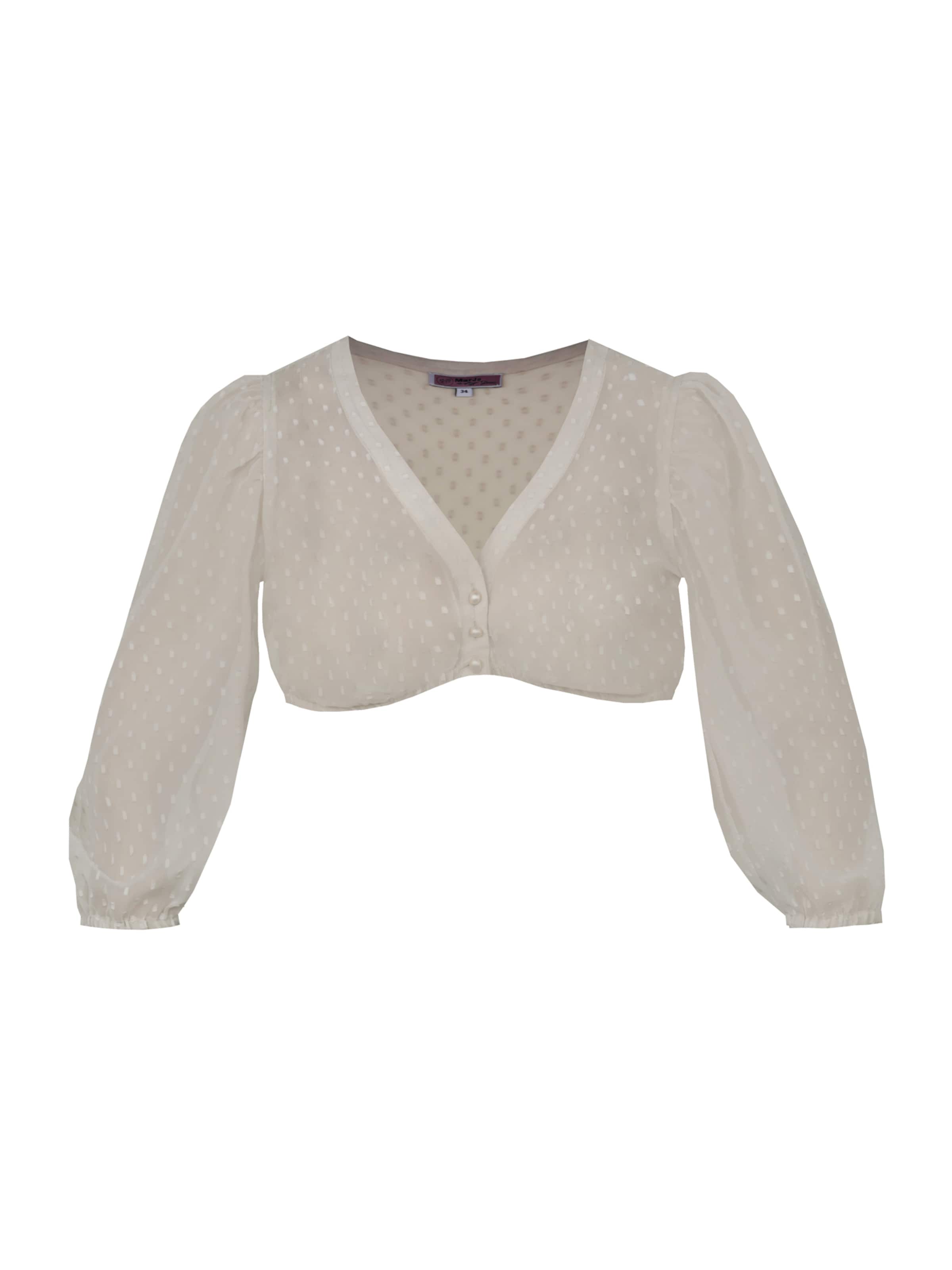 MARJO Traditional blouse 'Ahorntal' in Grey: front