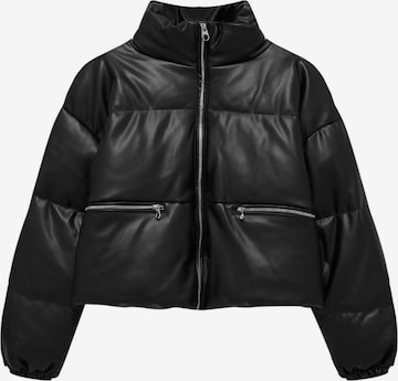 Veste mi-saison Pull&Bear en noir : devant