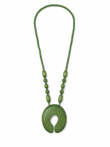 COLLEZIONE ALESSANDRO Necklace 'Boho' in Green: front
