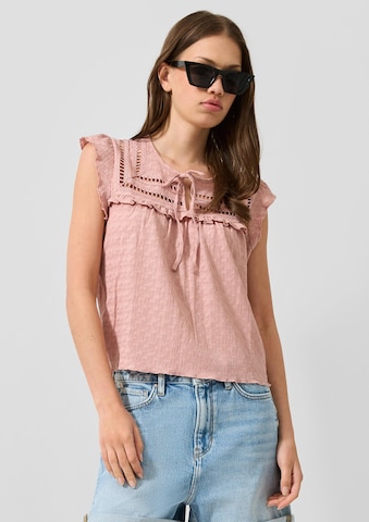 QS Blusentop in Pink: Vorderseite