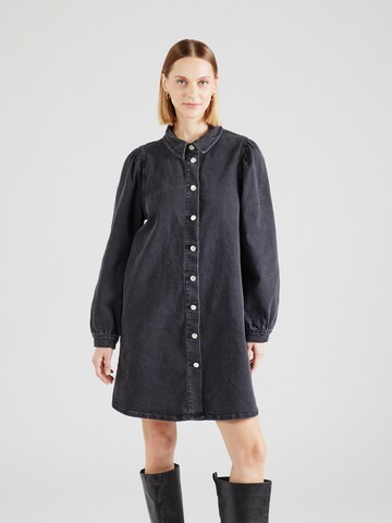 Robe-chemise 'ONLALMA' ONLY en noir : devant