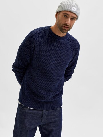 SELECTED HOMME Pullover 'Senni' in Blau