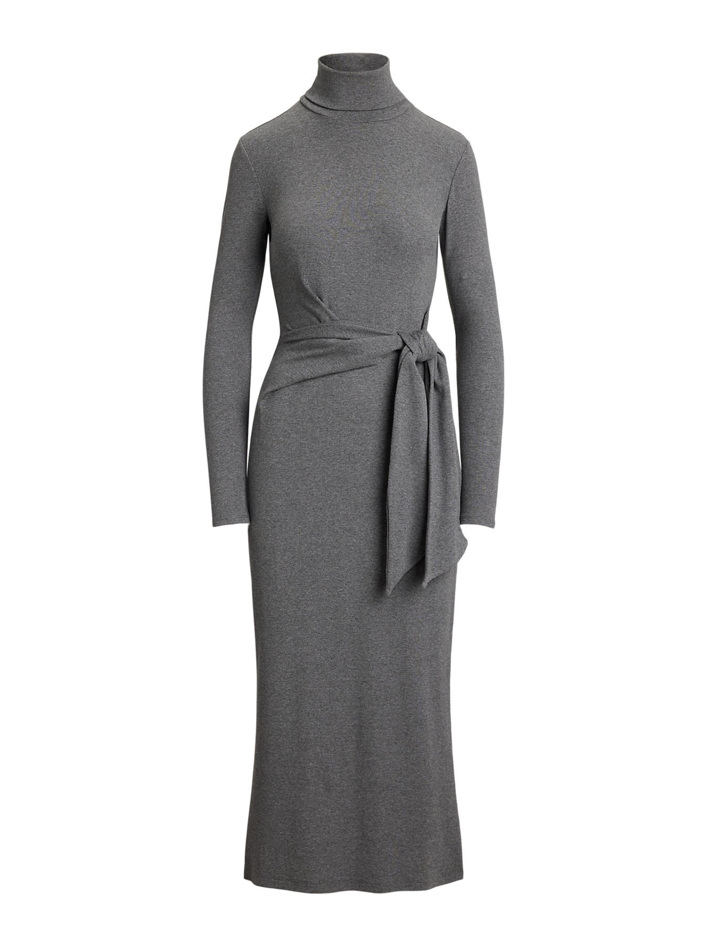 Lauren Ralph Lauren Kootud kleit 'VAUREEN', värv hall: eest vaates