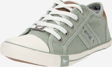 MUSTANG Sneaker low i grøn: forside