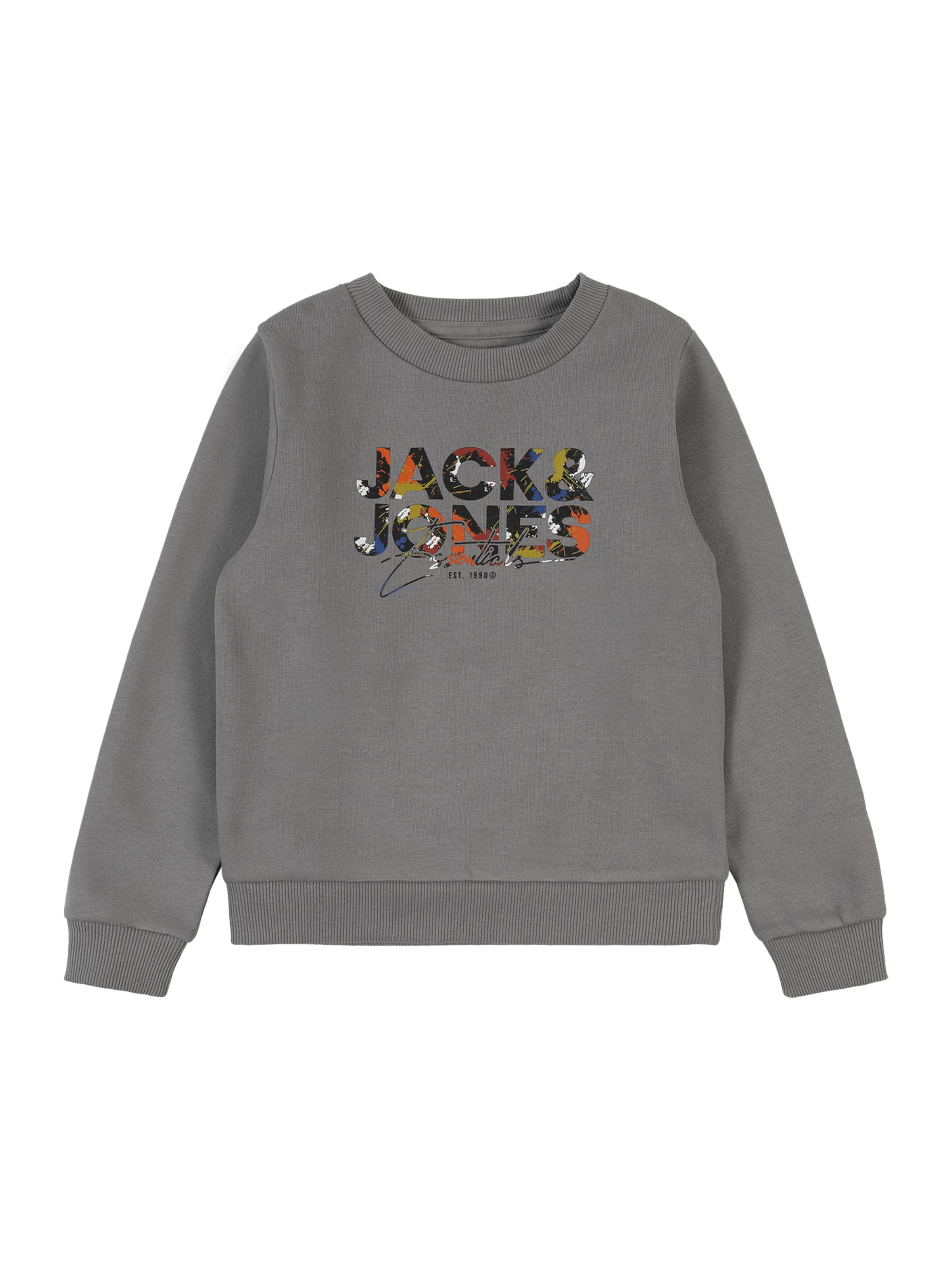 JACK & JONES MINI Collegepaita 'JJGEPLAS' värissä harmaa: etupuoli