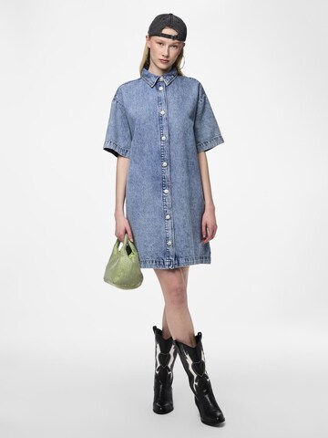 PIECES Blusenkleid 'KATE' in Blau