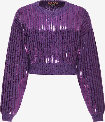 myMo ROCKS - Pullover em roxo: frente