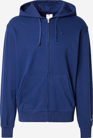 Champion Authentic Athletic Apparel Ζακέτα φούτερ σε μπλε: μπροστά