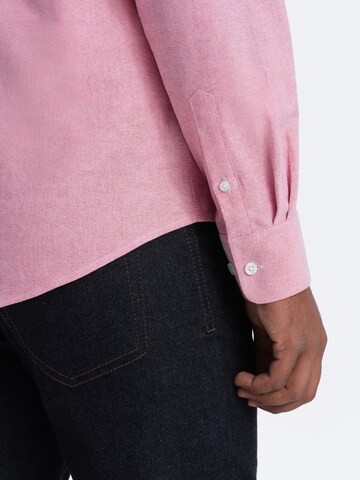 Ombre Slim fit Overhemd 'OM-SHOS-0108' in Roze