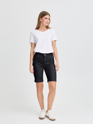 Slimfit Pantaloni 'FRLUXE' di Fransa in nero