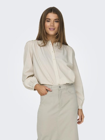 ONLY Blouse 'LALA AGLA' in Beige: voorkant