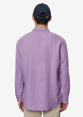 Marc O'Polo Regular fit Button Up Shirt in Purple