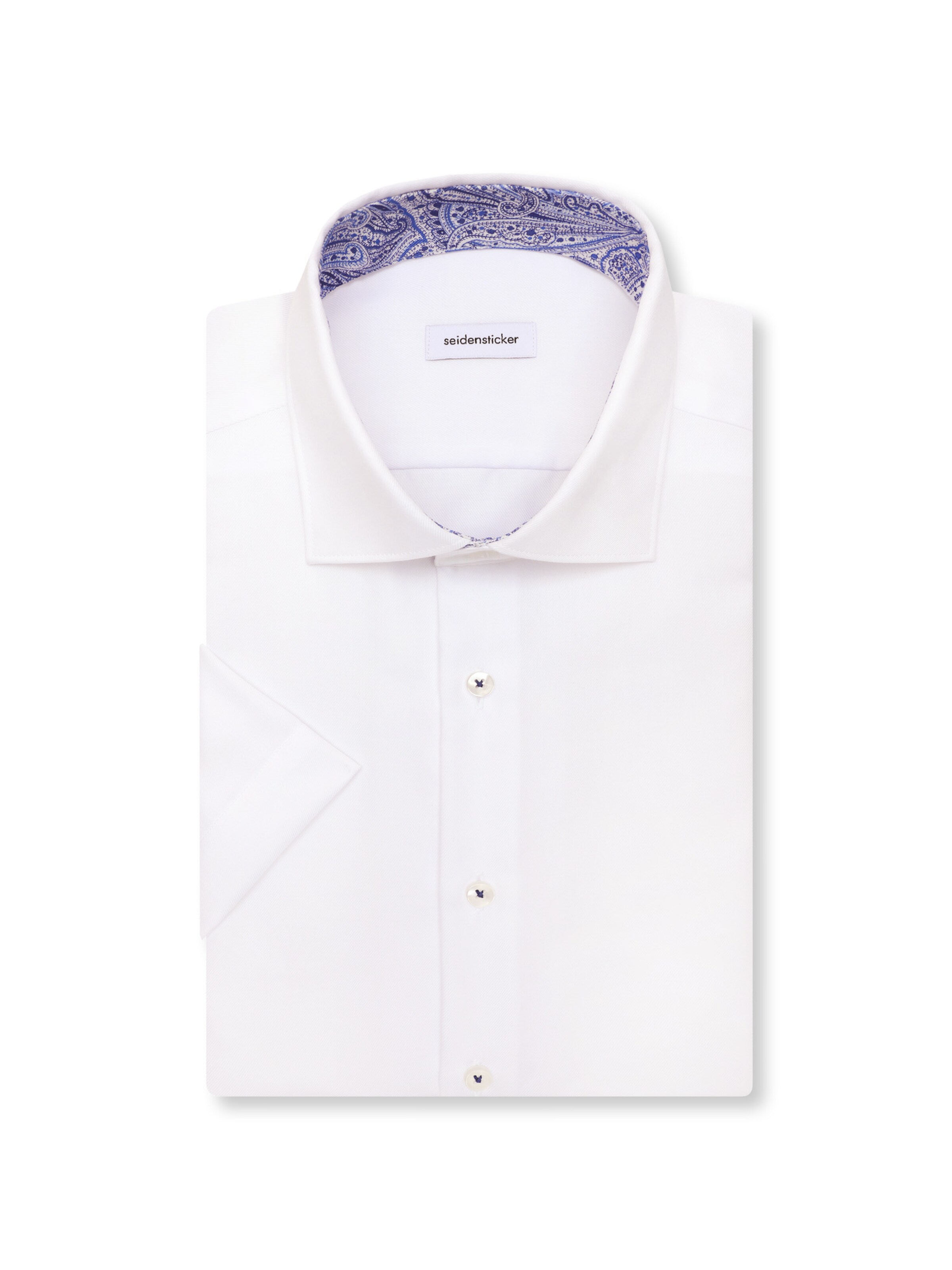 SEIDENSTICKER Regular Fit Businesshemd 'Schwarze Rose' in Weiß