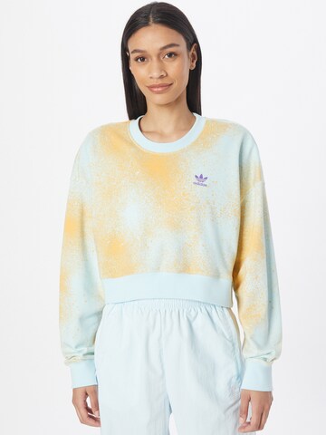 ADIDAS ORIGINALS Sweatshirt 'Allover Print' in Blau: predná strana