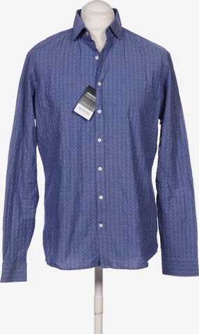 BRAX Button Up Shirt in L in Blue: front