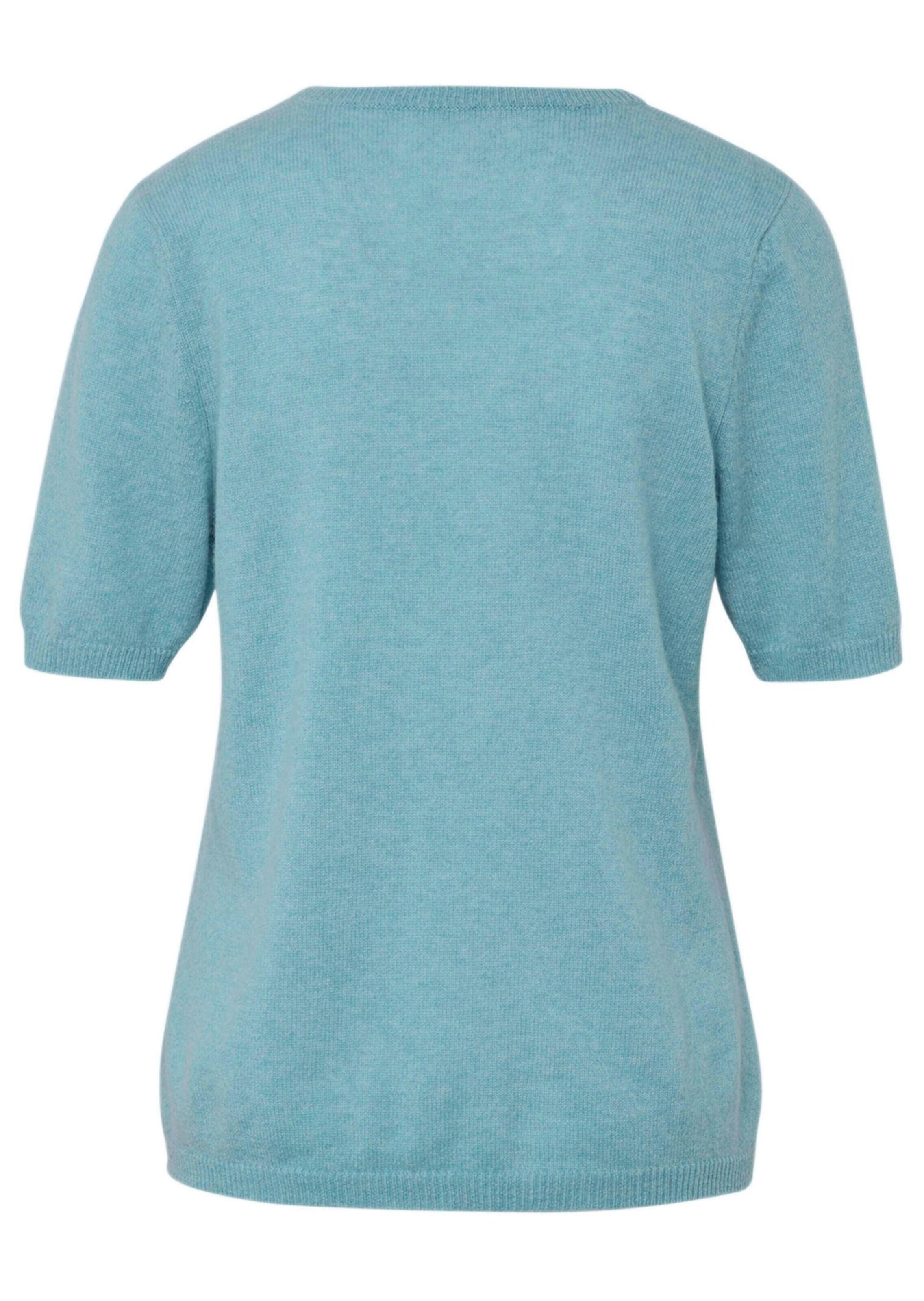 Goldner Pullover in Blau