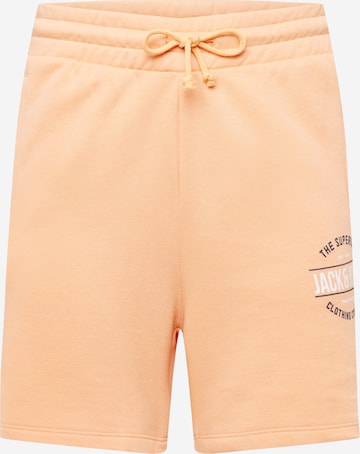 JACK & JONES Regular Pants 'BRAT' in Orange: front