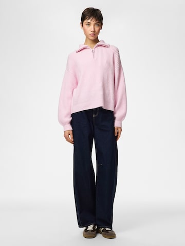 PIECES Pullover 'PCSilly' in Pink