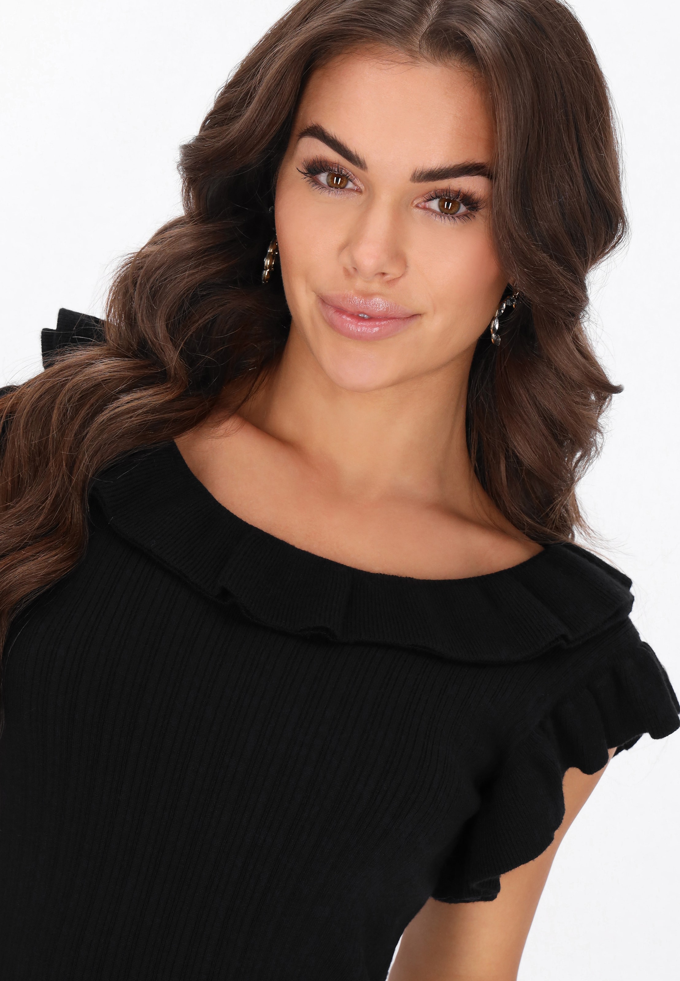 faina - Pullover em preto