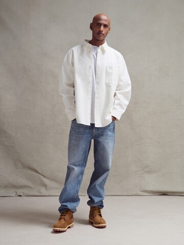 ABOJ ADEJ Comfort fit Button Up Shirt 'Jemal' in White