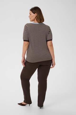 KAFFE CURVE Pullover in Braun