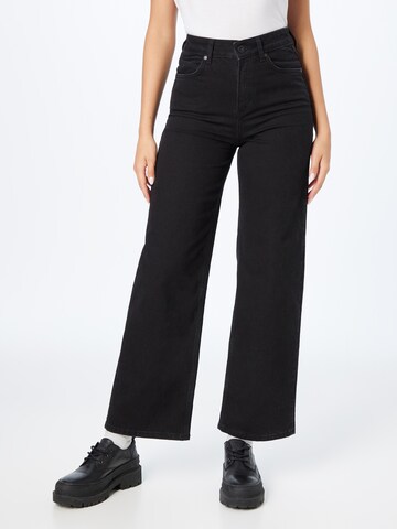 Marc O'Polo Wide leg Jeans in Zwart: voorkant