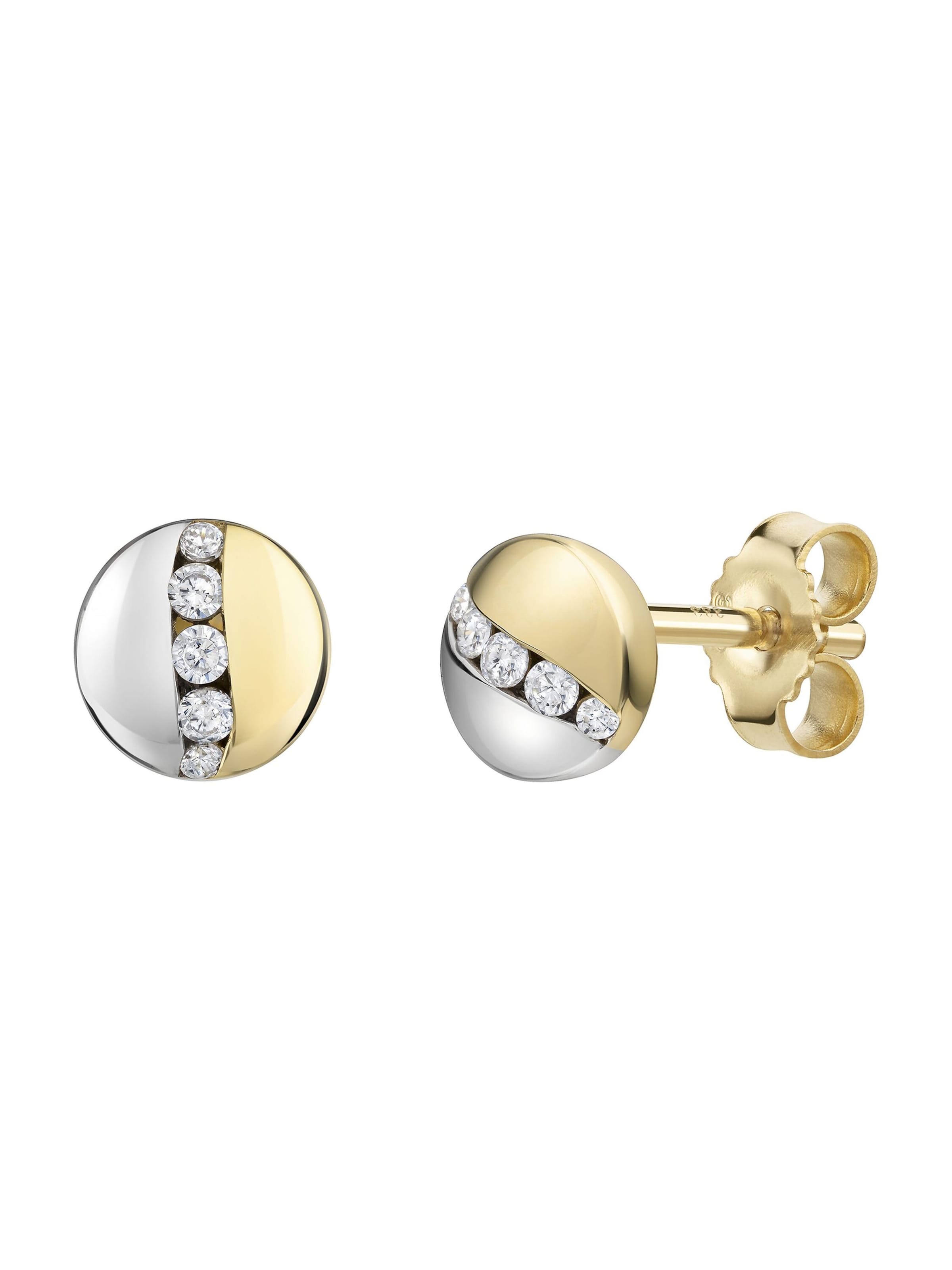 Boucles d'oreilles CELESTA en or : devant