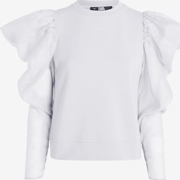 Karl Lagerfeld Sweatshirt in Weiß: predná strana