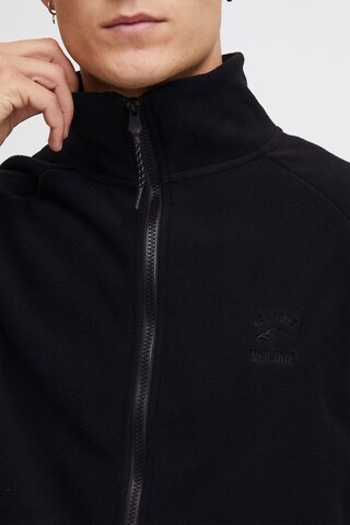 INDICODE JEANS Fleece jacket 'Mandu' in Black