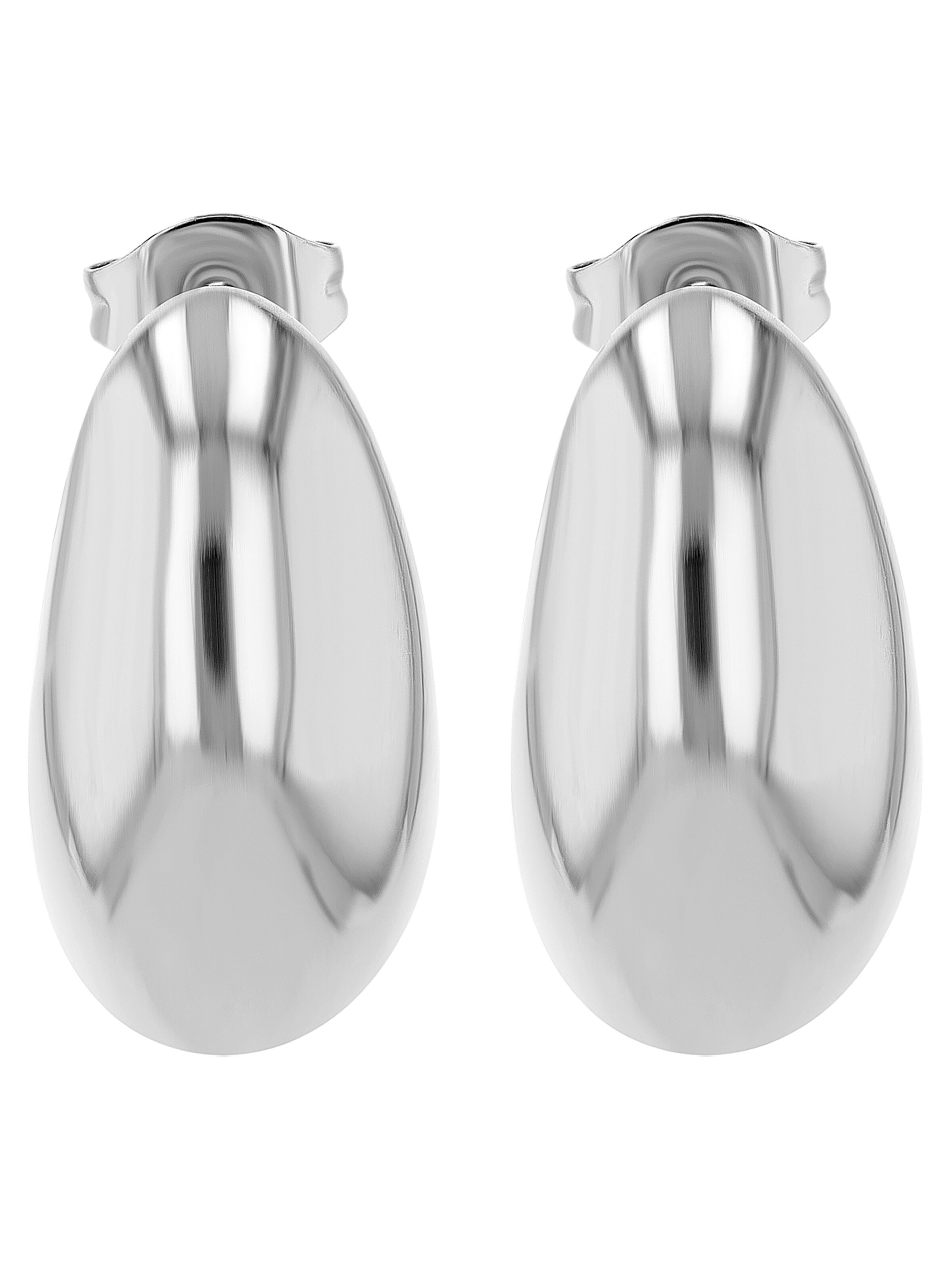 Akzent Ohrringe 'Ohrstecker Ohrringe Edelstahl silber Damen wasserfest'‌‌‌‌‌‌‌ in Silber