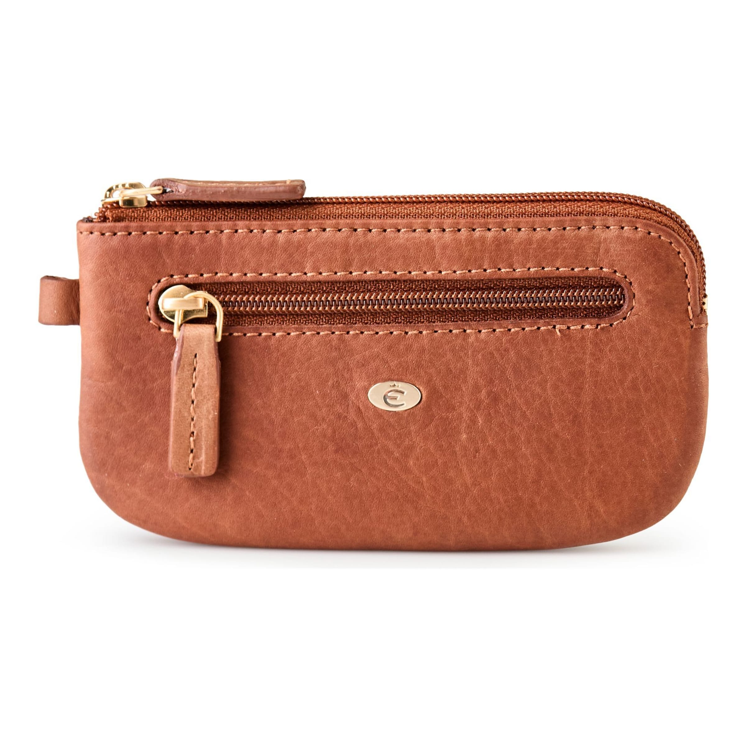 Esquire Key Ring 'Chicago' in Cognac, Item view