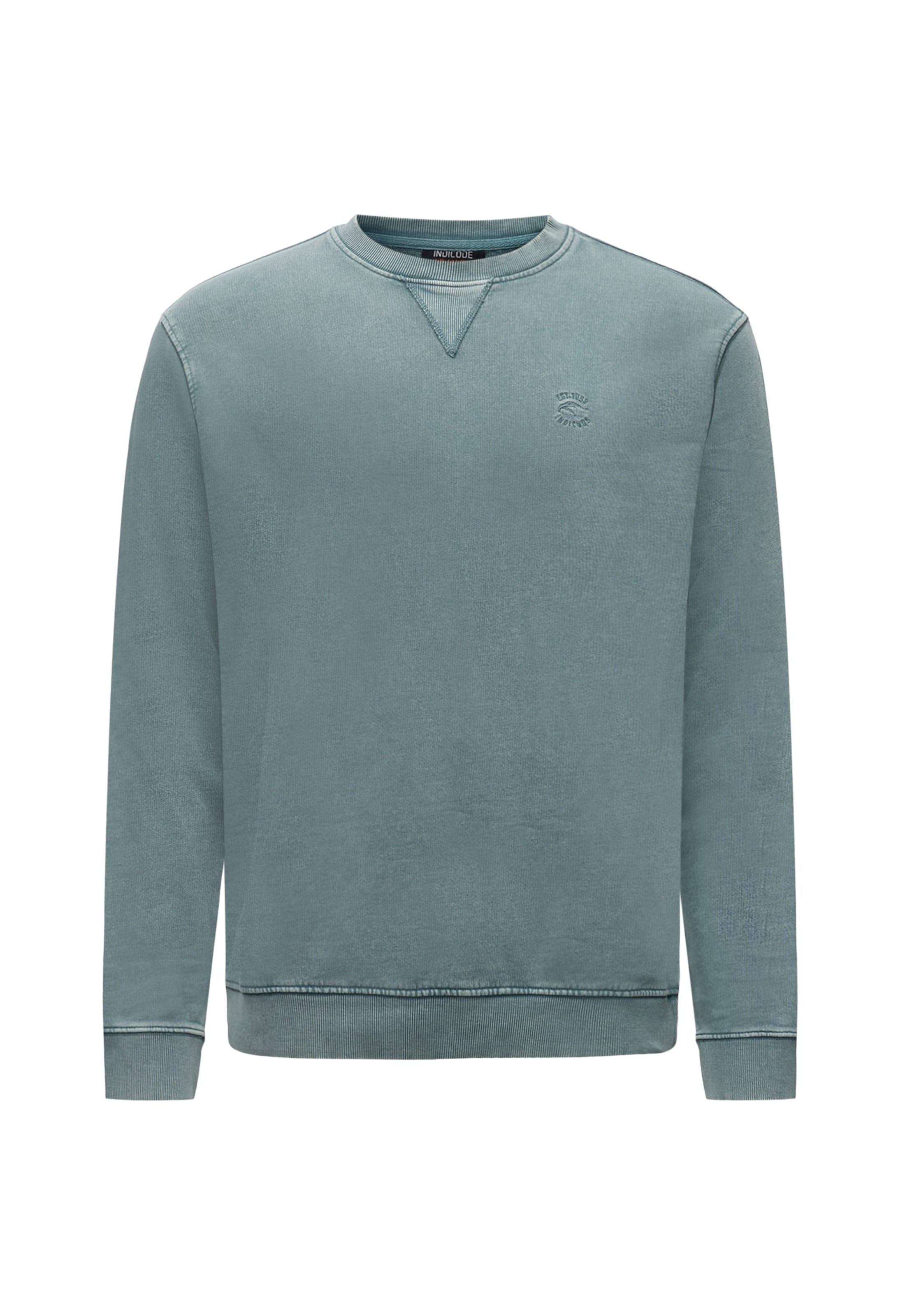 INDICODE JEANS Sweatshirt 'Eliah' in Grey: front