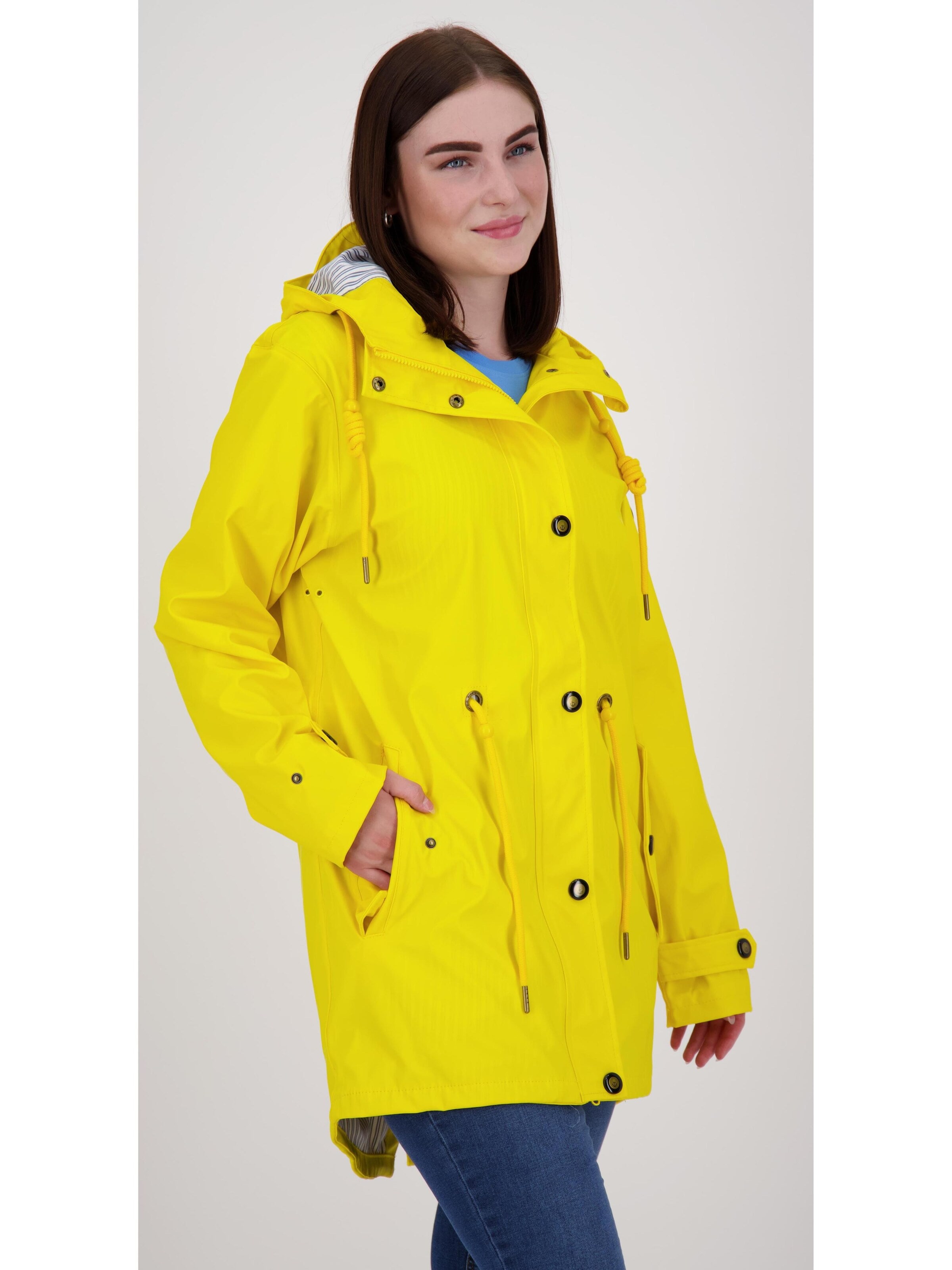 Manteau fonctionnel 'Friesennerz ankerglutliebe WMN' ankerglut en jaune