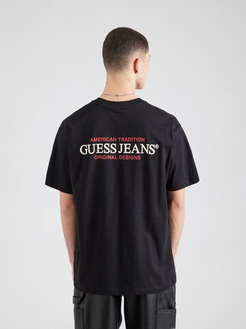 GUESS JEANS Koszulka w kolorze czarny: przód