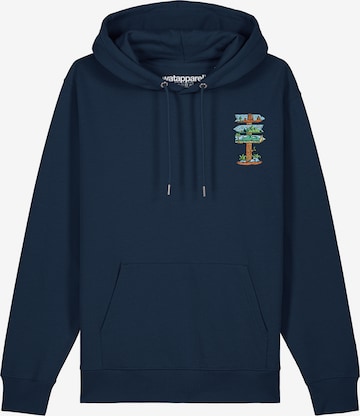 Watapparel Sweatshirt ' Adventure is everywhere ' in Blau: Vorderseite