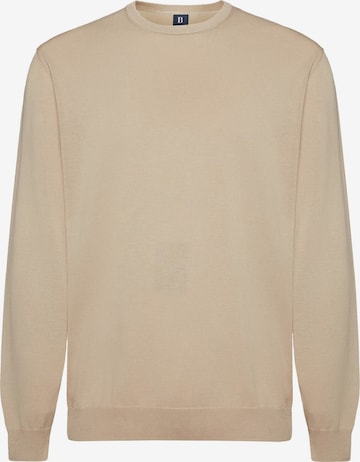 Pull-over Boggi Milano en beige : devant