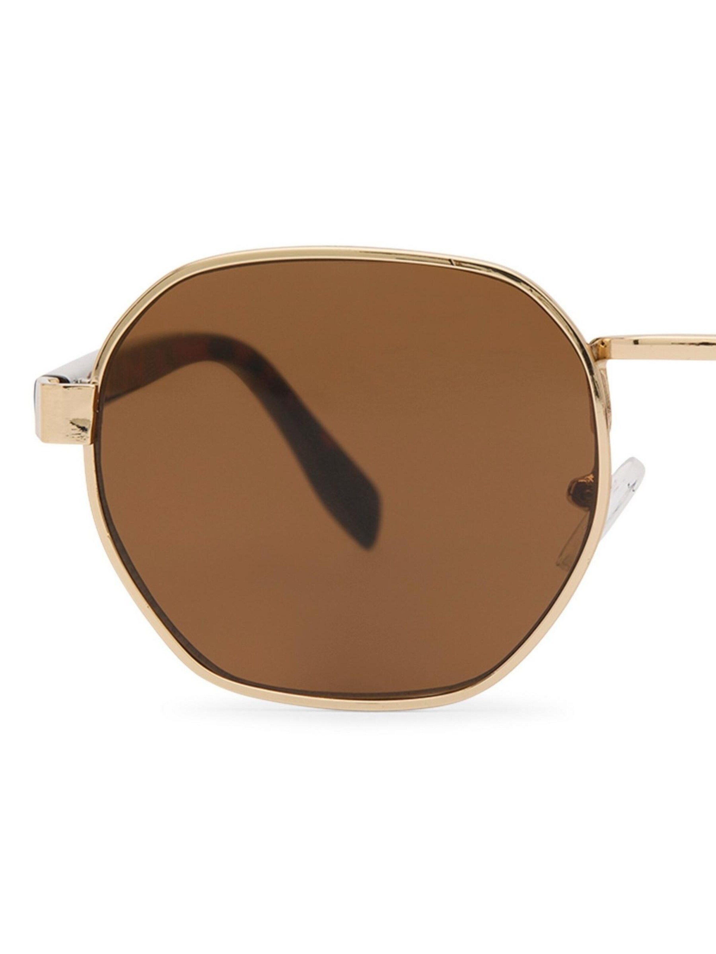 Lunettes de soleil 'Solo-Solis Classic Hexagon Sonnenbrille' Maxte en marron