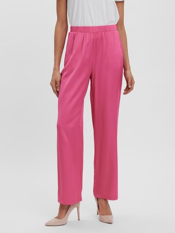 VERO MODA Wide leg Pants 'Natalia' in Pink: front