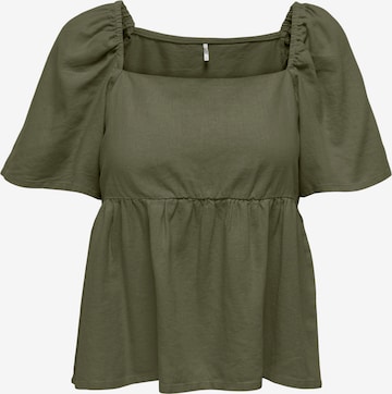 JDY - Blusa 'Say' em verde: frente